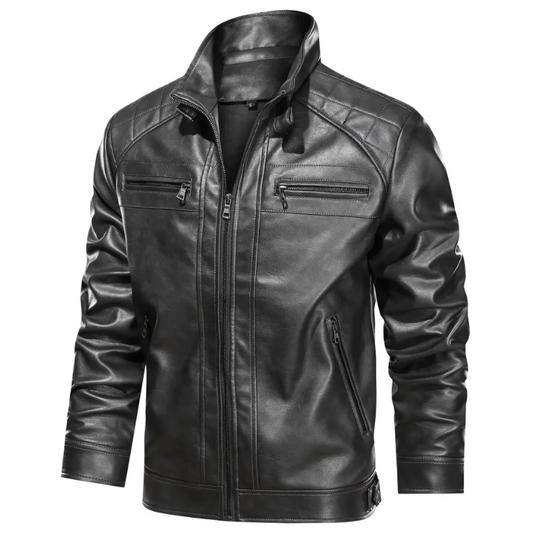 Intense Black Leather Jacket - cuireste