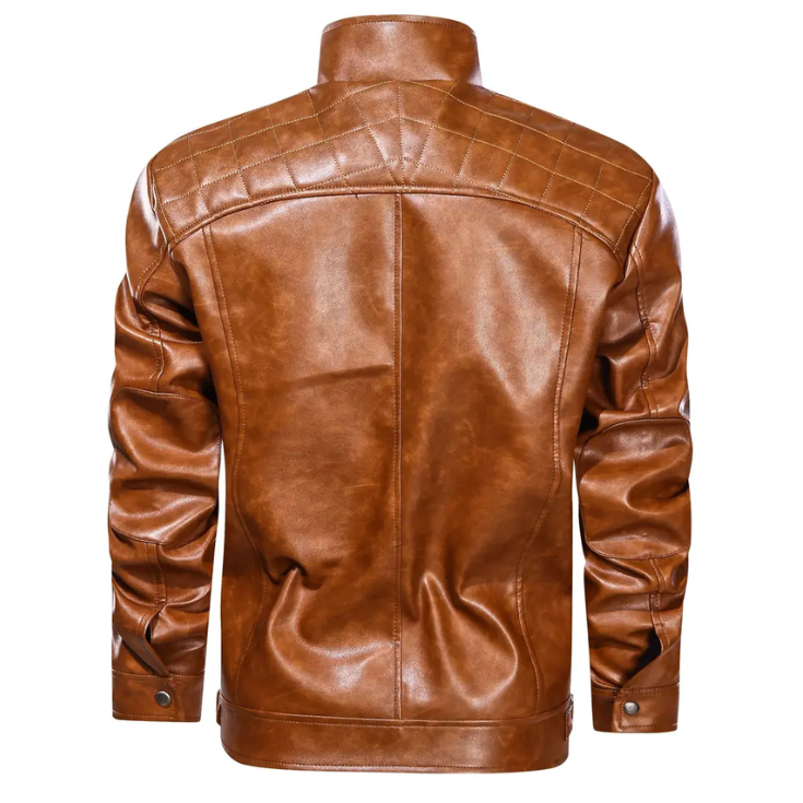 Vintage Brown Leather Jacket - cuireste